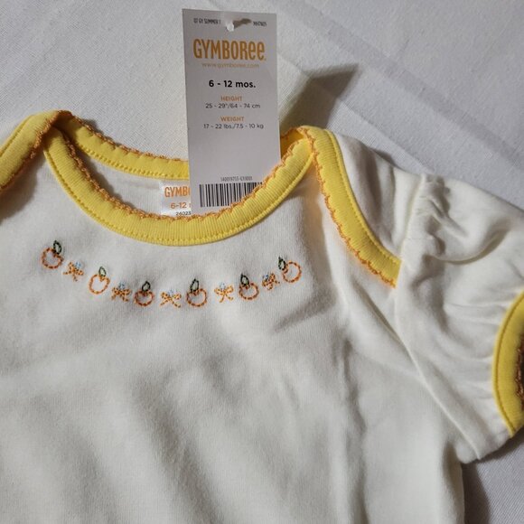 Gymboree Vintage Prairie Ranch NWT 6-12 month embroidered bodysuit. Mixed Z24 - Picture 2 of 2